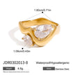 Anillo Chapado en Oro 18k Con Circonitas