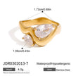 Anillo Chapado en Oro 18k Con Circonitas