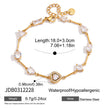 Pulsera Elegante fina en Chapado Oro 18k Circonitas /Azules