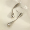 Pendiente Colgante Gota en CHapado Oro 18k y Stail steel