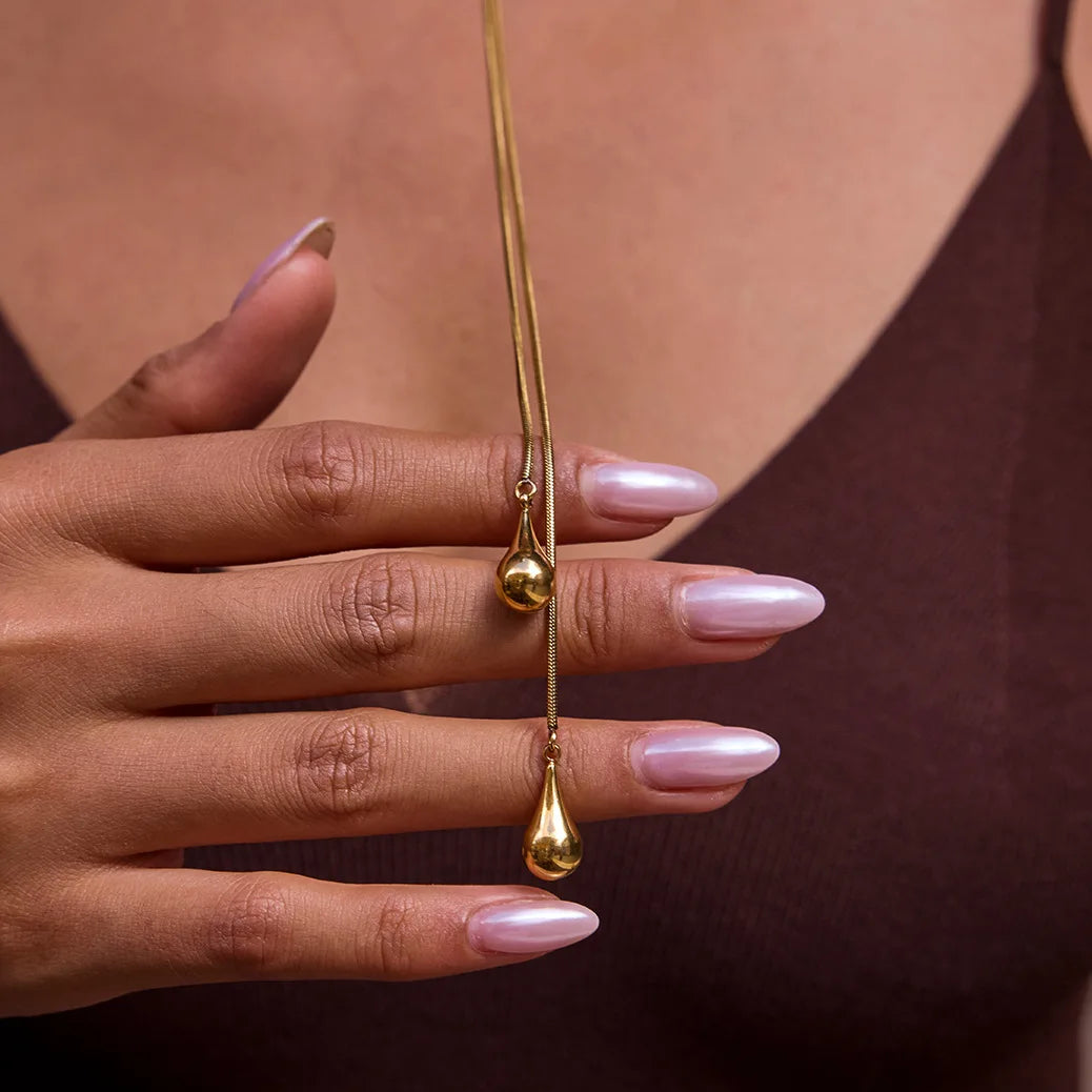 Cadena Ajustable Stainless Steel Chapado Oro18k