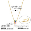 Oro 18k Circulo Circonita/ Multi colores
