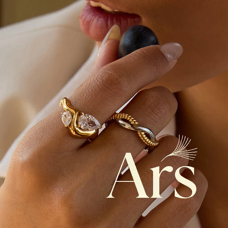 Anillo Chapado en Oro 18k Con Circonitas