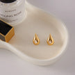 Pendiente Forma Gota Chapado Oro 18k con Brillante