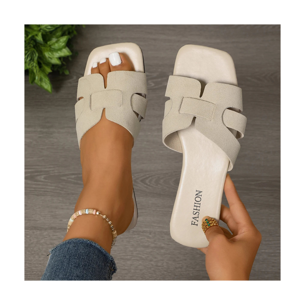 Sandalias de diseñador cuero