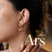 Pendiente Geometrico Chapado Oro 18k