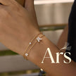Pulsera de Mariposa en Brillante en Chapado Oro 18k