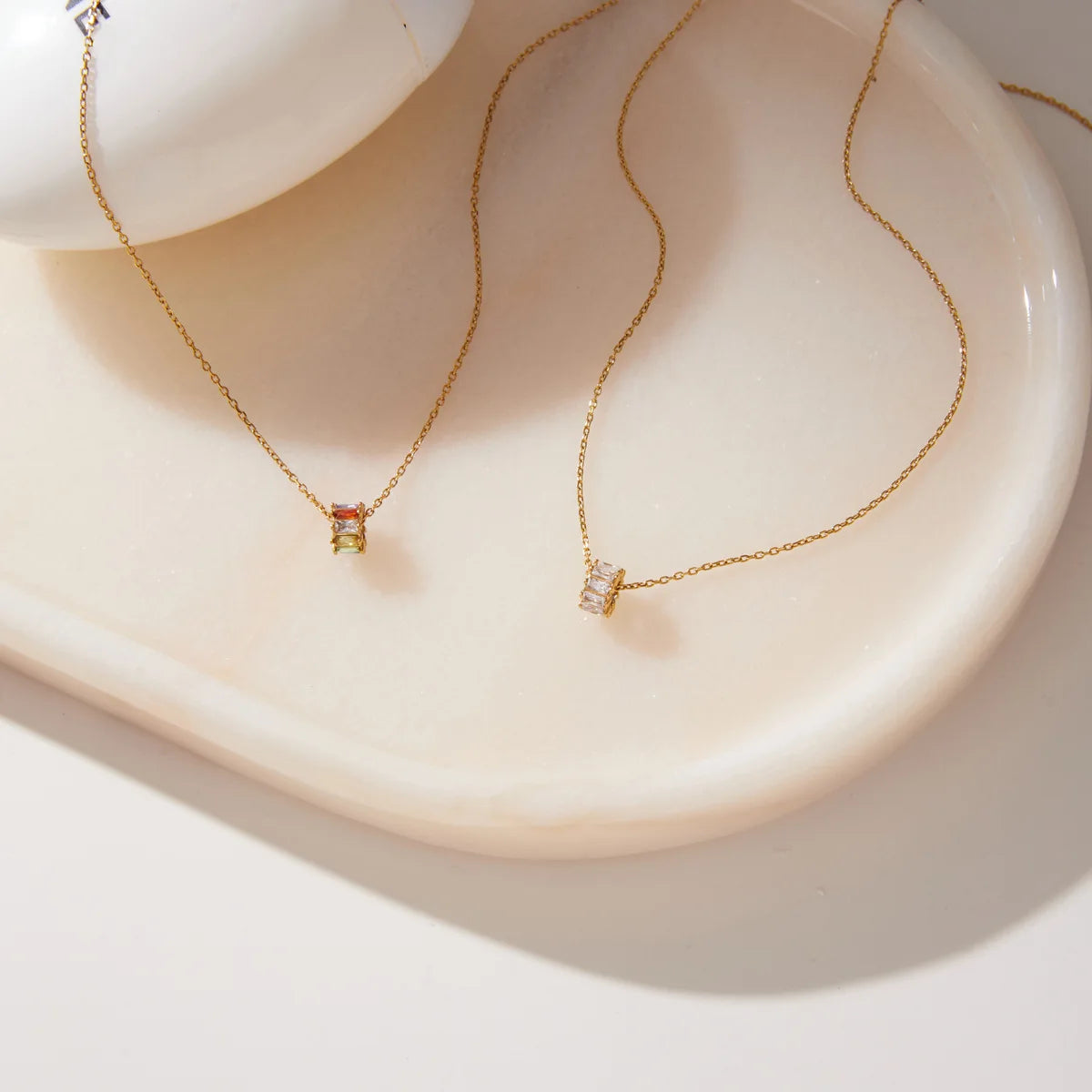 Oro 18k Circulo Circonita/ Multi colores