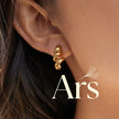Pendientes Espiral Chapado en Oro 18k