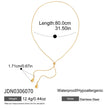 Cadena Ajustable Stainless Steel Chapado Oro18k