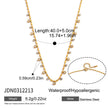 Fine line de Circonitas Chapado en Oro 18 k