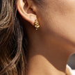 Pendientes Espiral Chapado en Oro 18k