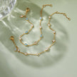 Pulsera Elegante fina en Chapado Oro 18k Circonitas /Azules