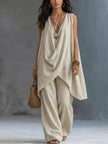 Indie/ Poncho con Pantalon Ampio